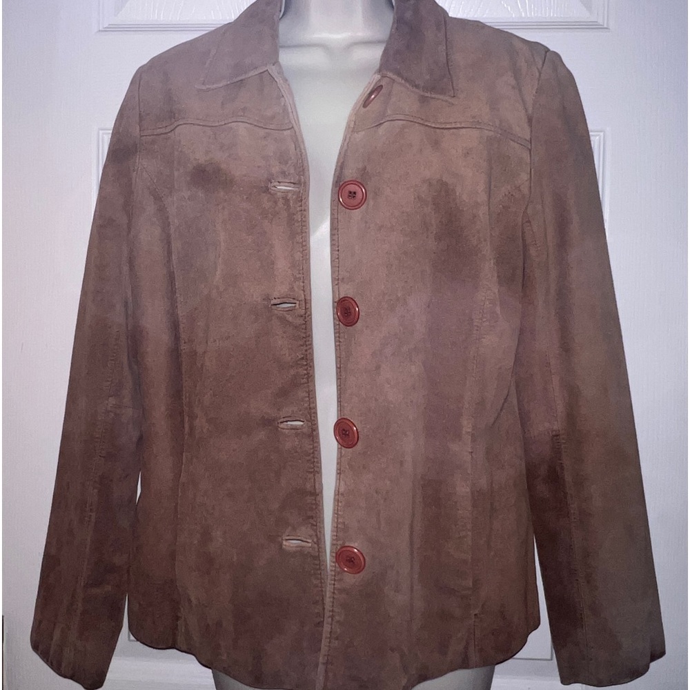 Bernardo Womens Tan Suede Jacket